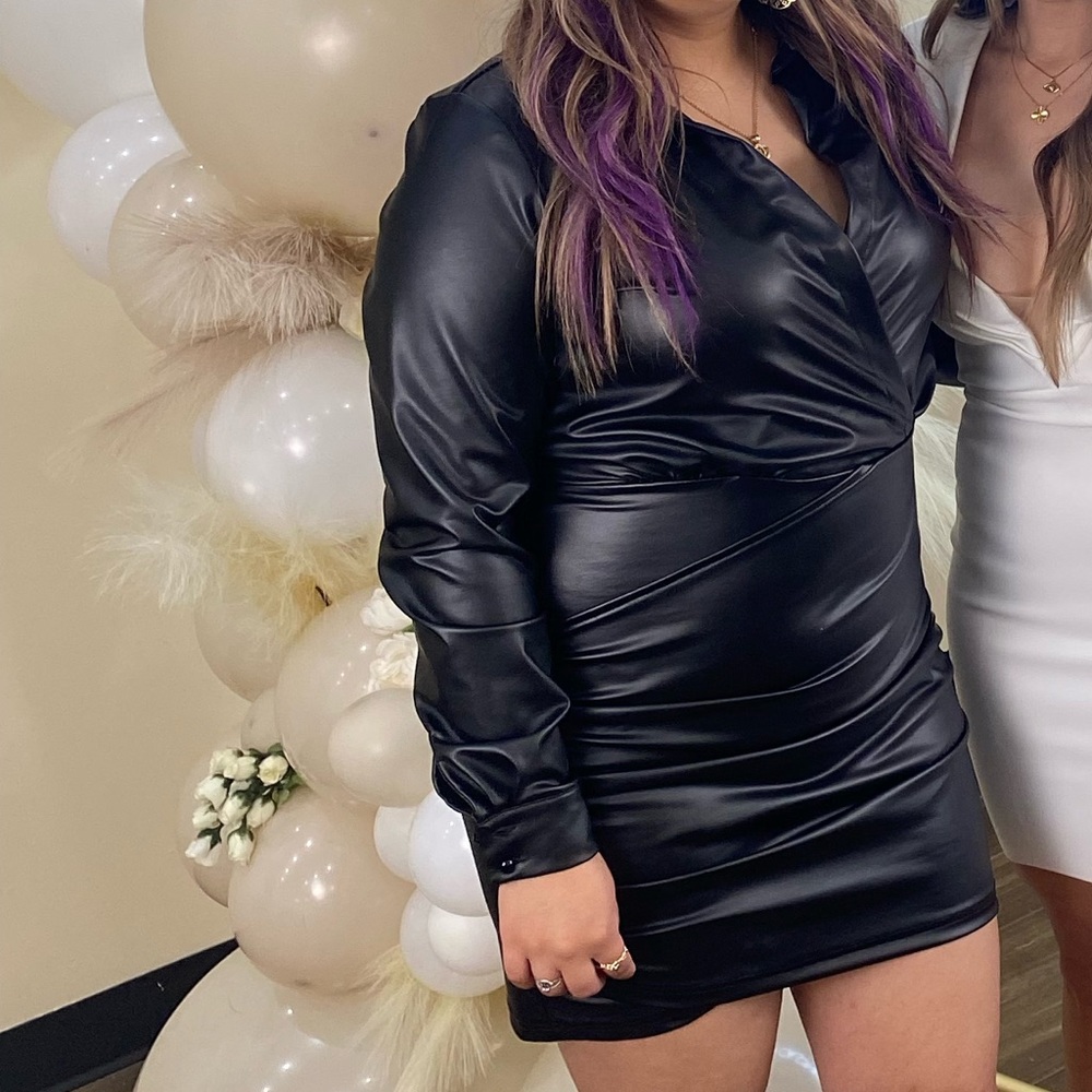 Leather dress